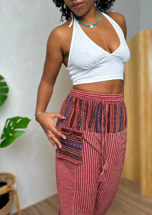 Boho Spirit Trousers - Red